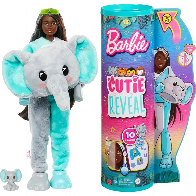 Barbie Cutie Elefantti-nukke version 2
