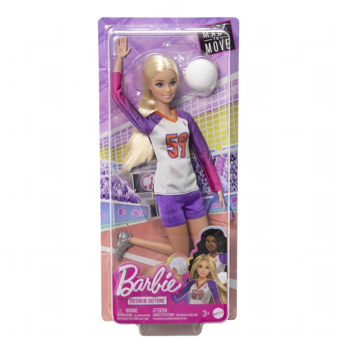 Barbie gjord fr att flytta volleybolldocka version 2
