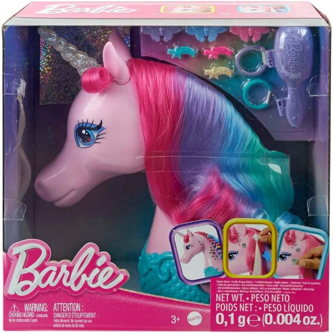Barbie Unicorn Sminkehoved version 2