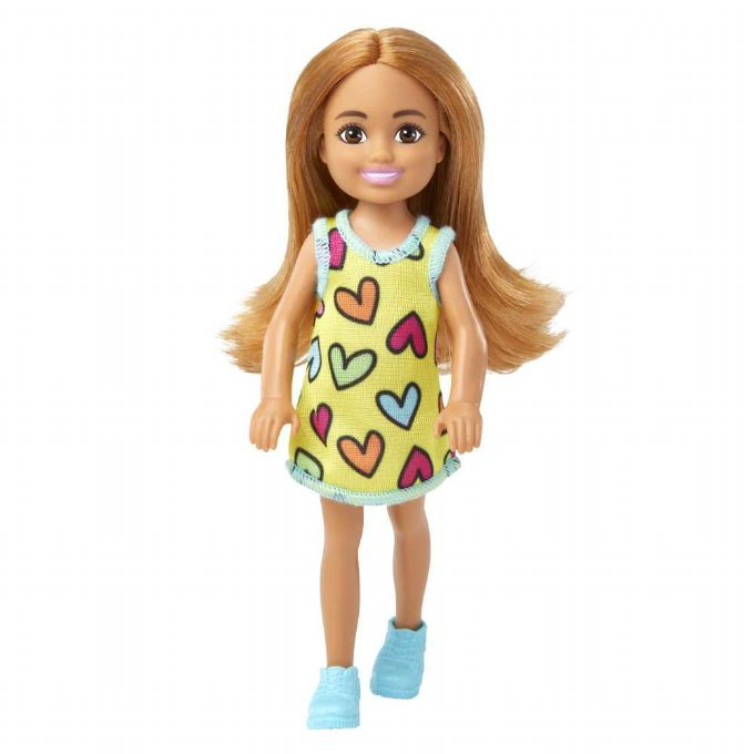 Barbie Chelsea Heart-Print Dress Dukke