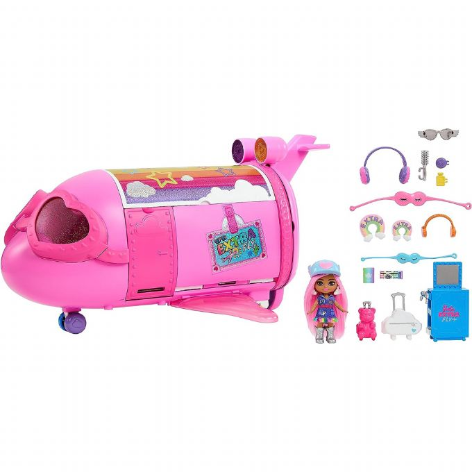 Barbie Extra Fly Jet lekesett Barbie Extra mini dukker lekesett HPF72 Dukker
