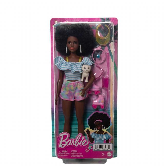 Barbie med rulleskyter og tilbehr version 2