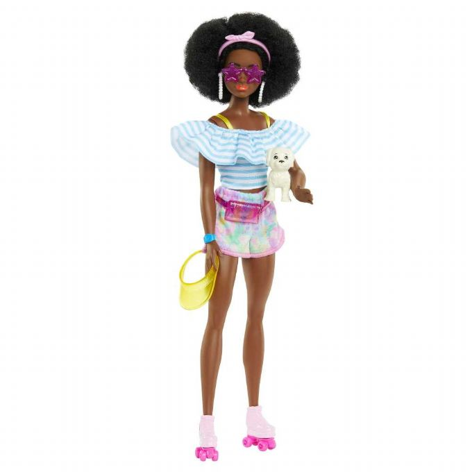 Barbie med rullskridskor och tillbehr version 1