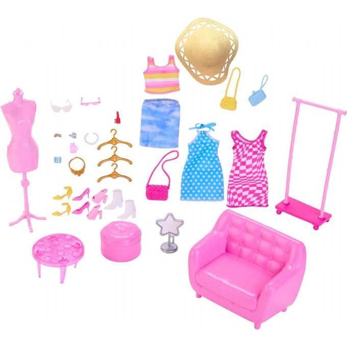 Barbie stylist med garderob version 3