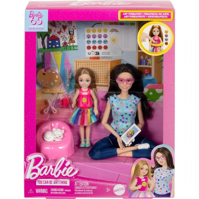 Barbie-taideterapianukkeleikkisetti version 2