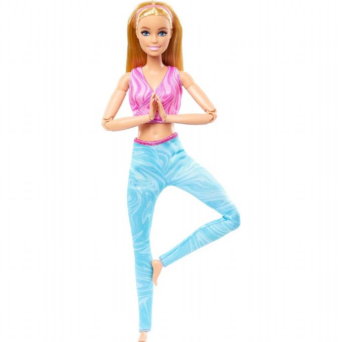 Liikkumaan tehty Barbie-jooganukke version 1