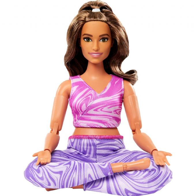 Barbie Made to Move Yoga Brunette Dukke version 3