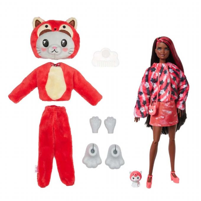 Barbie Cutie Punainen Panda-nukke version 2