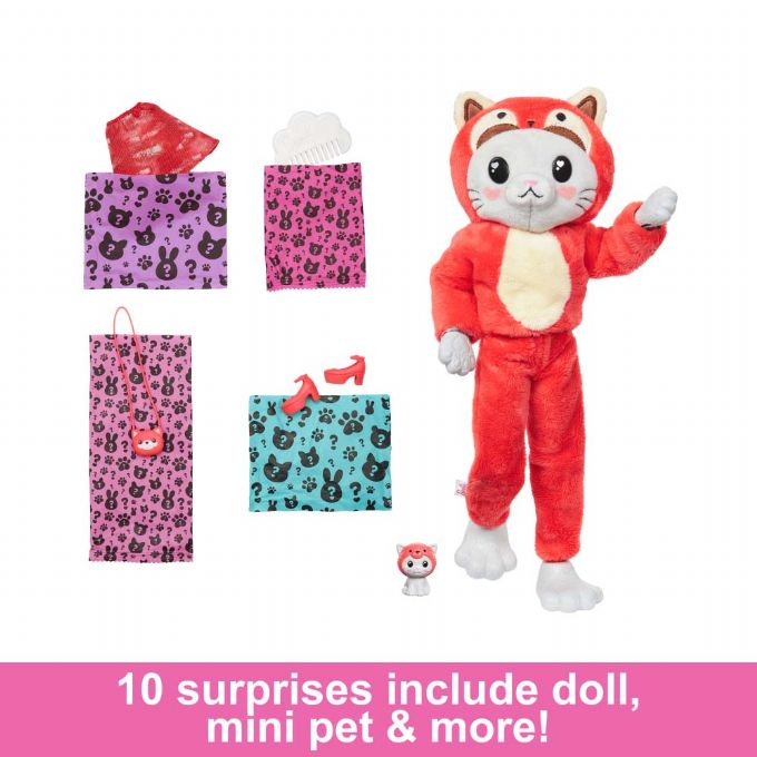 Barbie Cutie Punainen Panda-nukke version 3
