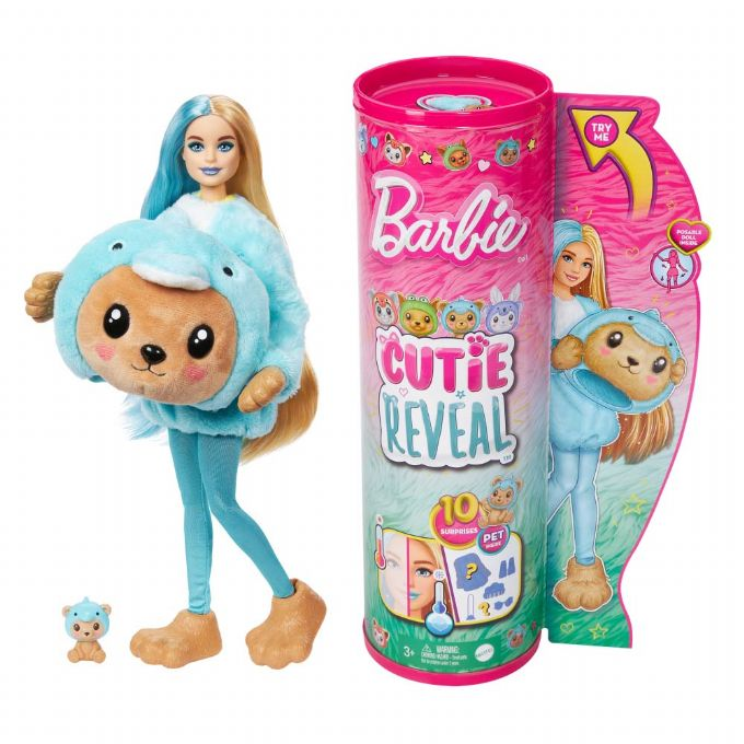 Barbie Cutie Teddy Dolphin Dukke version 1