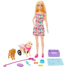 Barbie lemmikkinukke koirien kanssa