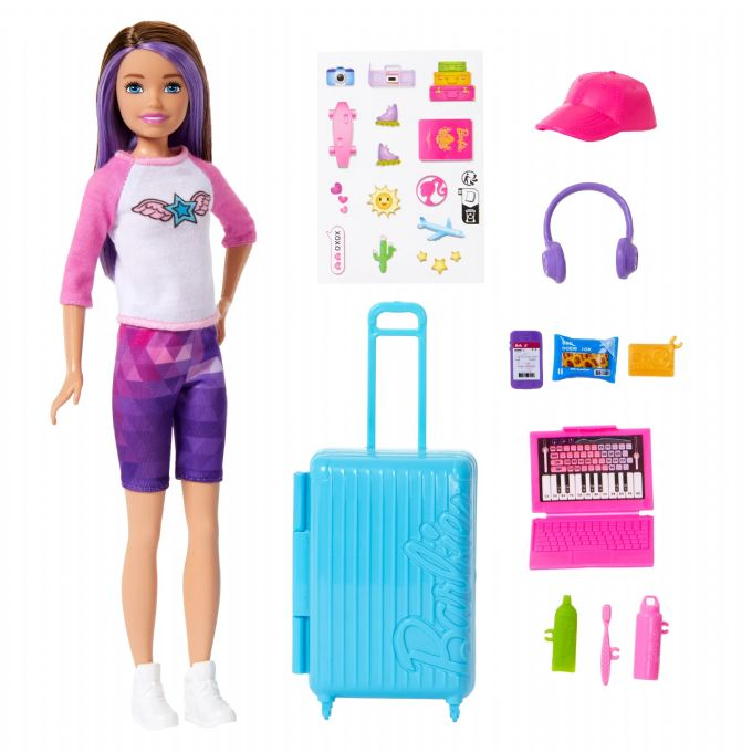 Barbie Skipper reisedukke med koffert version 4
