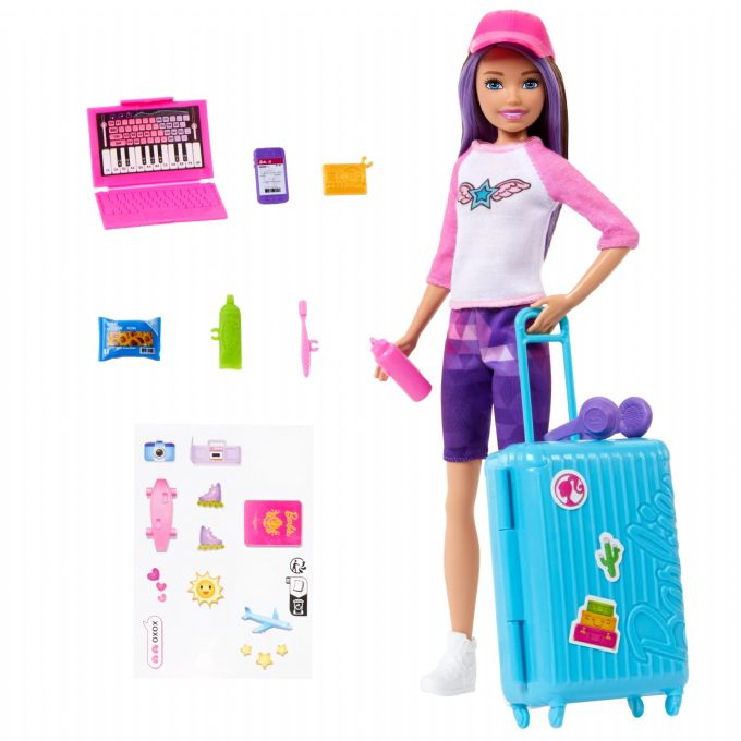 Barbie Skipper reisedukke med koffert version 1