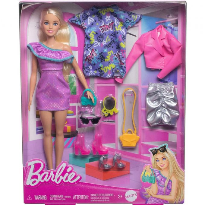 Barbie  Dukke med T�j & Tilbeh�r version 2