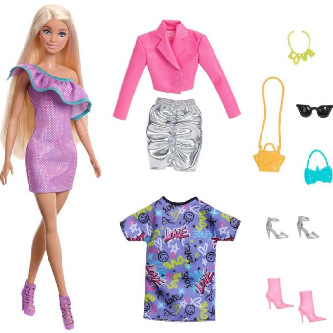 Barbie  Dukke med T�j & Tilbeh�r version 1