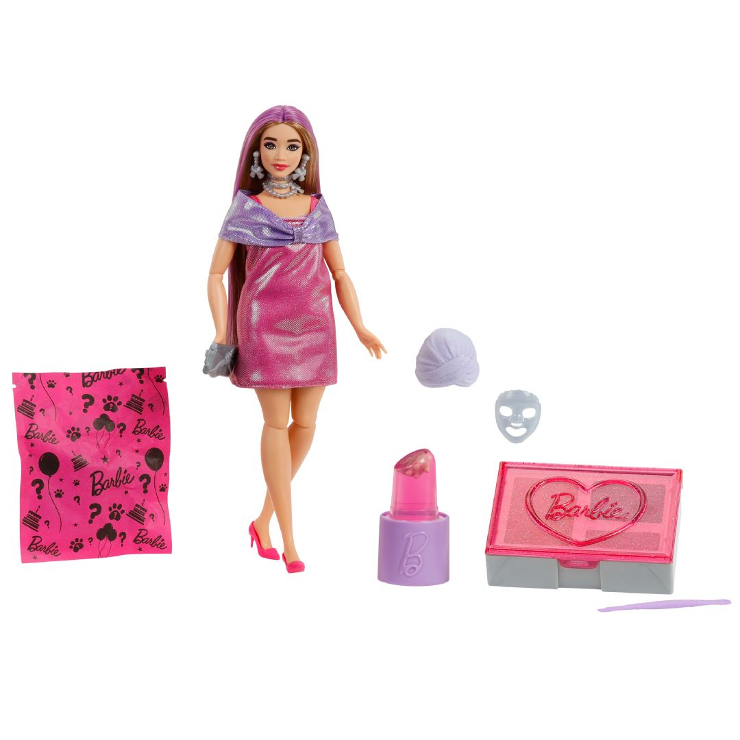 Barbie Party Unboxed Pink Curvy Dukke