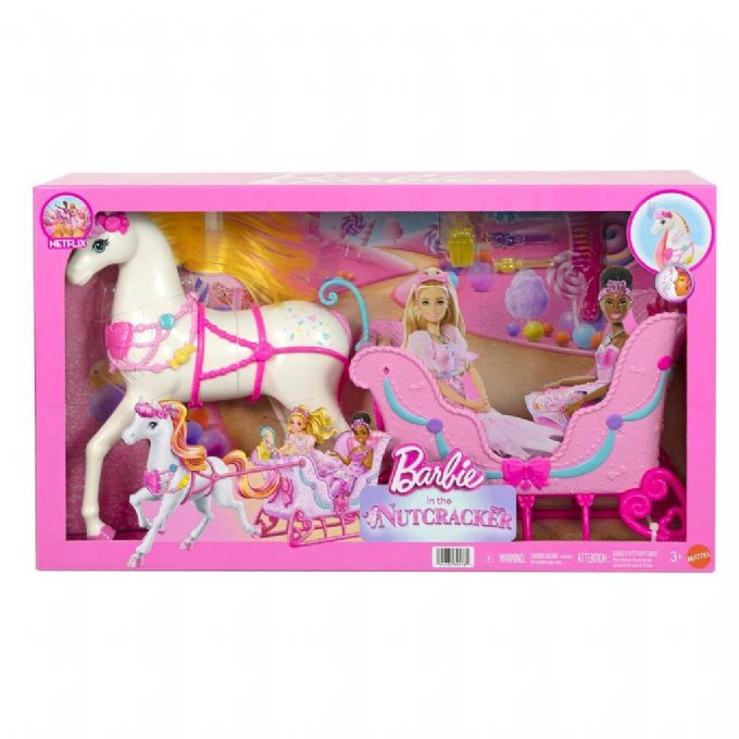 Barbie Nutcracker Horse + Sled Playset version 2