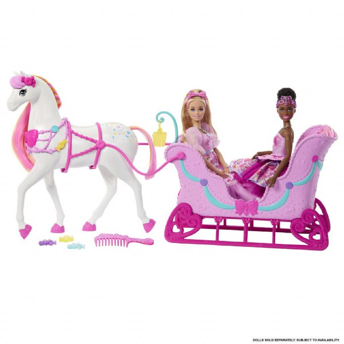 Barbie Nutcracker Horse + Sled Playset version 3
