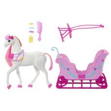 Barbie P�hkin�ns�rkij� Hevonen + Kelkkasetti