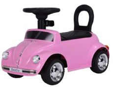 VW Beetle Pink Kvelyauto musiikin kanssa
