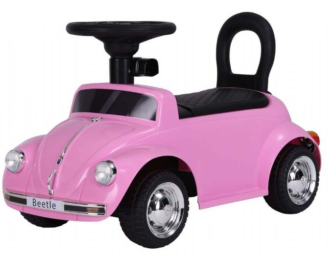 VW Beetle Pink Gåbil m. Musik