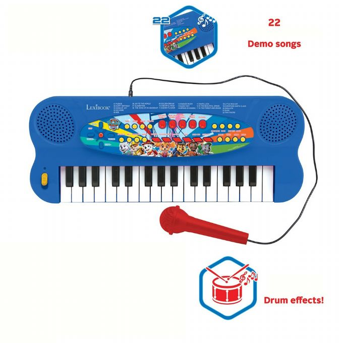 Paw Patrol keyboard med mikrofon version 3