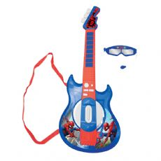 Elektroninen Spiderman-kitara tarvikkeineen