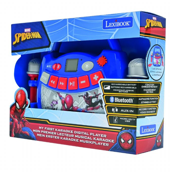 Spiderman-kaiuttimet mikrofoneilla version 2