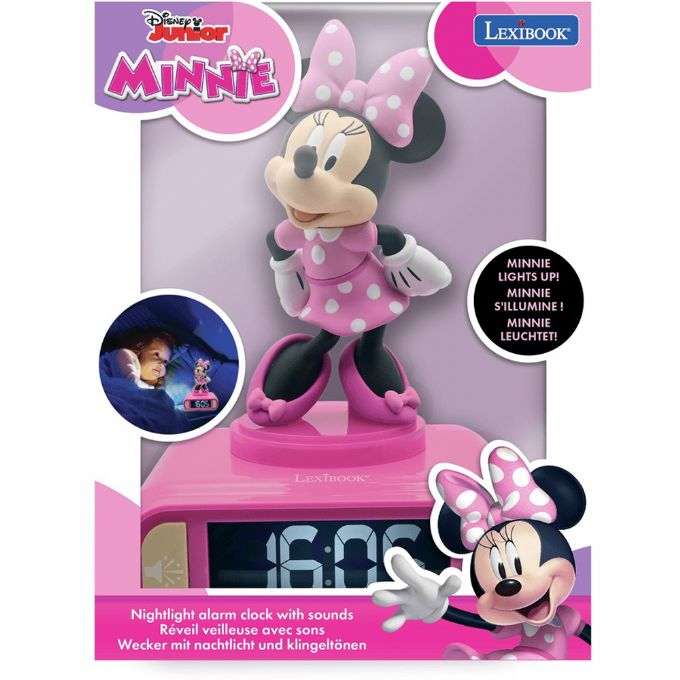 Minnie Mouse 3D-vekkerklokke version 2