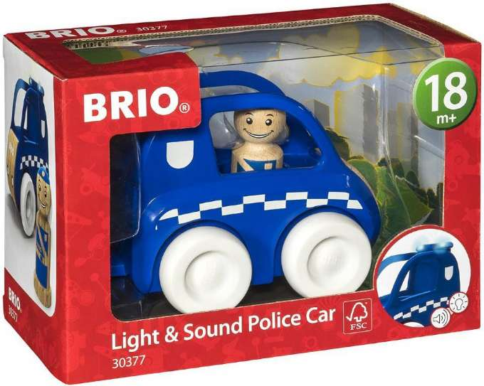 Politibil med lys og lyd version 2