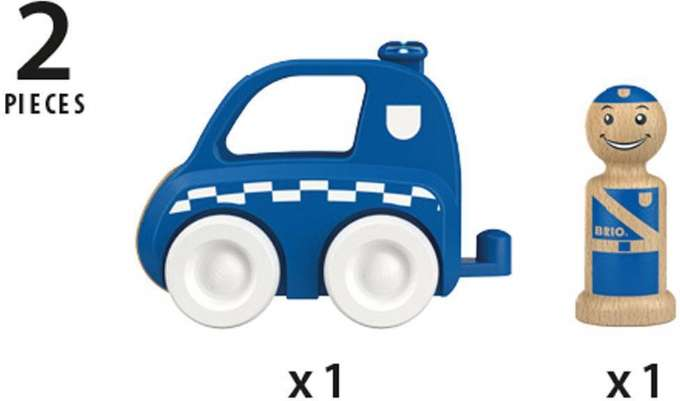Politibil med lys og lyd version 4