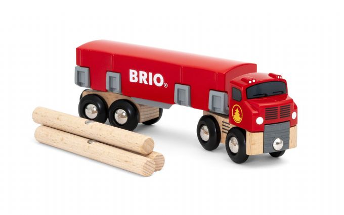 Lastbil med tømmer