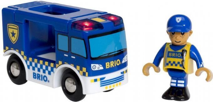 Poliisiauto valolla ja äänellä (Brio 33825)
