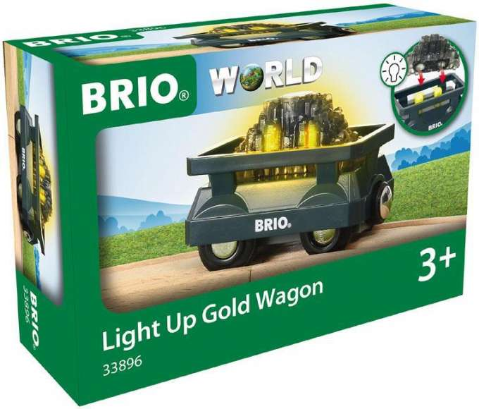 Brio Guldvogn med lys version 2
