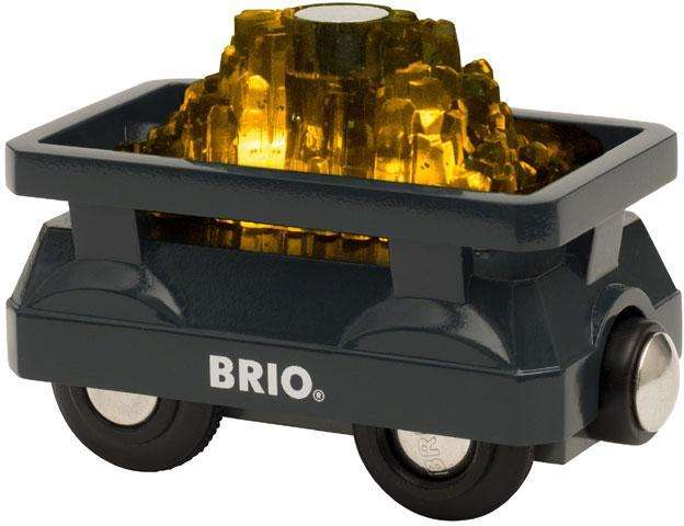 Se Brio - Guld Togvogn Med Lys - 33896 hos Eurotoys