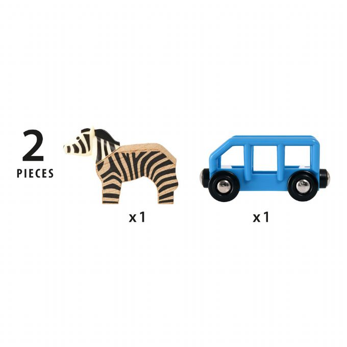 Zebra och vagn version 3