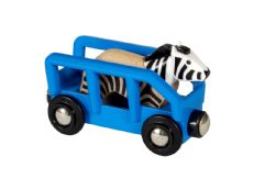 Zebra und Wagen