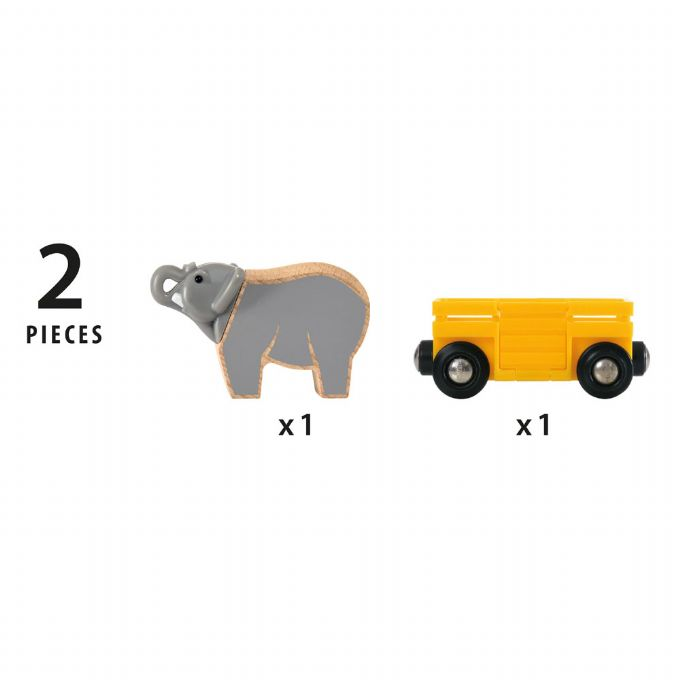 Elefant og vogn version 4