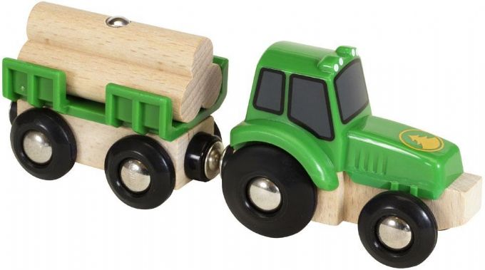 Traktor mit Waggon und Holz version 1