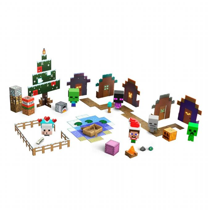 Minecraft Mob Head Christmas Calendar version 2