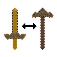 Minecraft Click & Switc Sværd & Pick-Axe