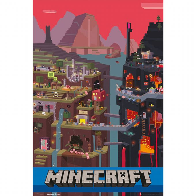Minecraft affisch 91,5x61 cm version 1