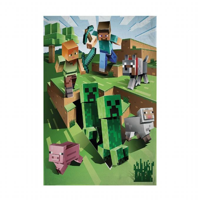 Minecraft fleecetppe 100x150 cm version 1