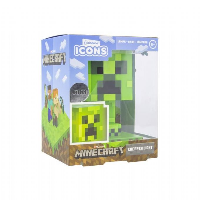 Minecraft Creeper-figur med lys 11 cm version 2