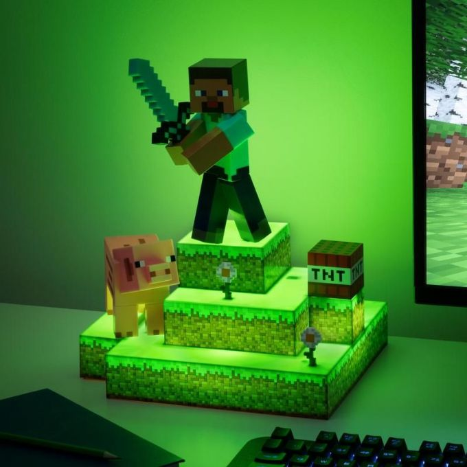 Minecraft Diorama figurlampe version 3