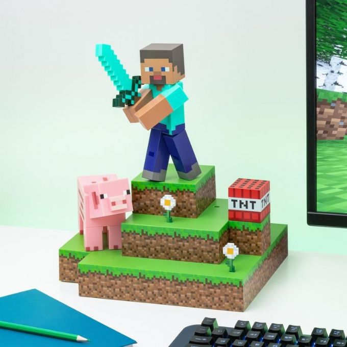Minecraft Diorama figurlampa version 4