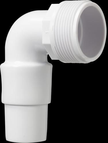 Hose connector elbow 32 38 mm White version 1