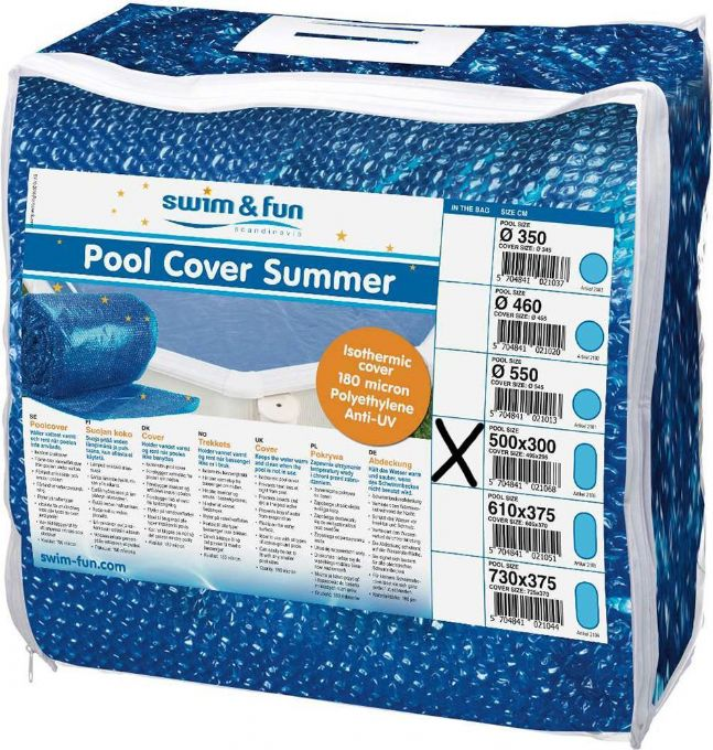 Pool Termo Cover paser til 500x300 cm version 2