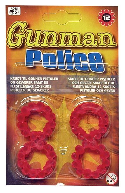 5 x Gunman 12 skuds krudt version 1