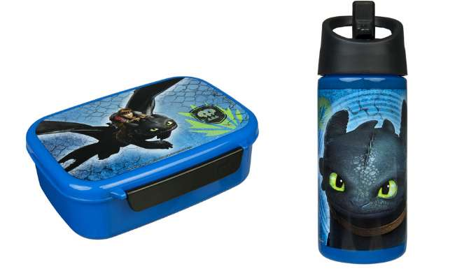 Dragon's lunchbox and drinking jug version 1